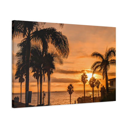 Between the Palms Canvas Wall Art Print