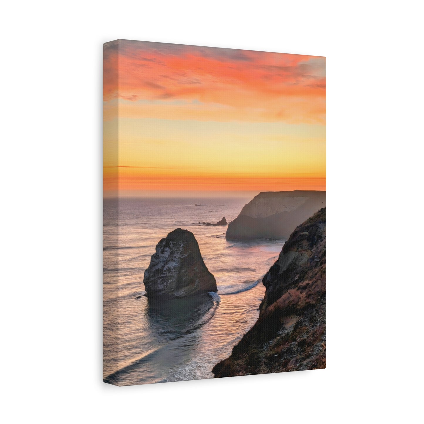 Cape Blanco Afterglow - Vertical Canvas Print