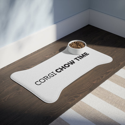 Corgi Chow Time Pet Feeding Mat