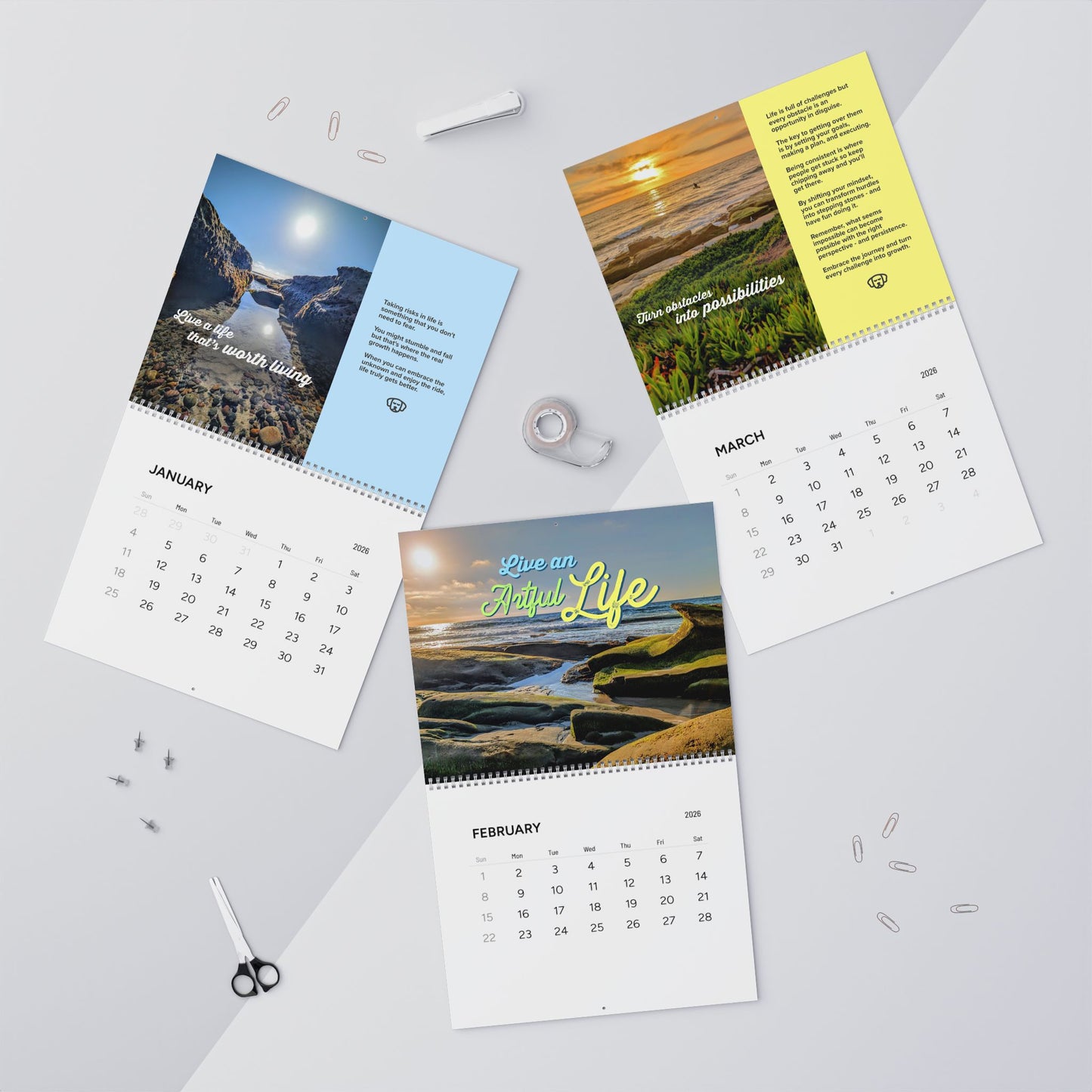 Premium Inspirational 2026 Calendar