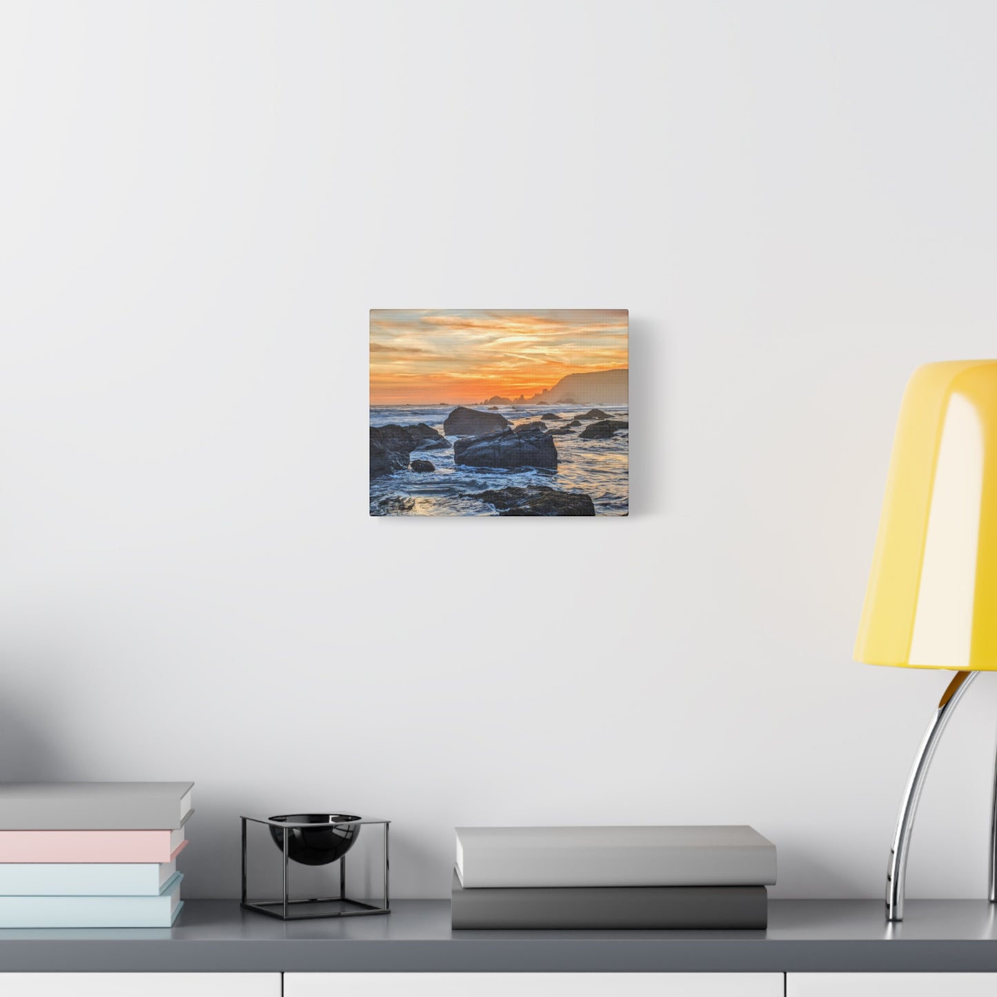 Lone Rocks Meet the Last Light - Canvas Print