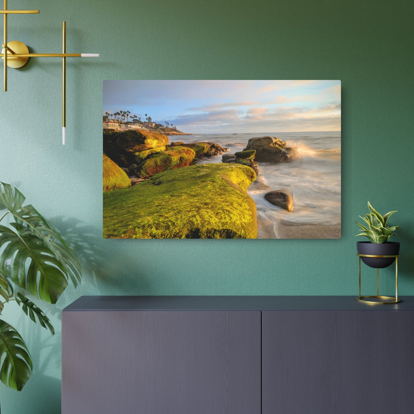 Wind And Sea With You And Me - Metal Coastal Print