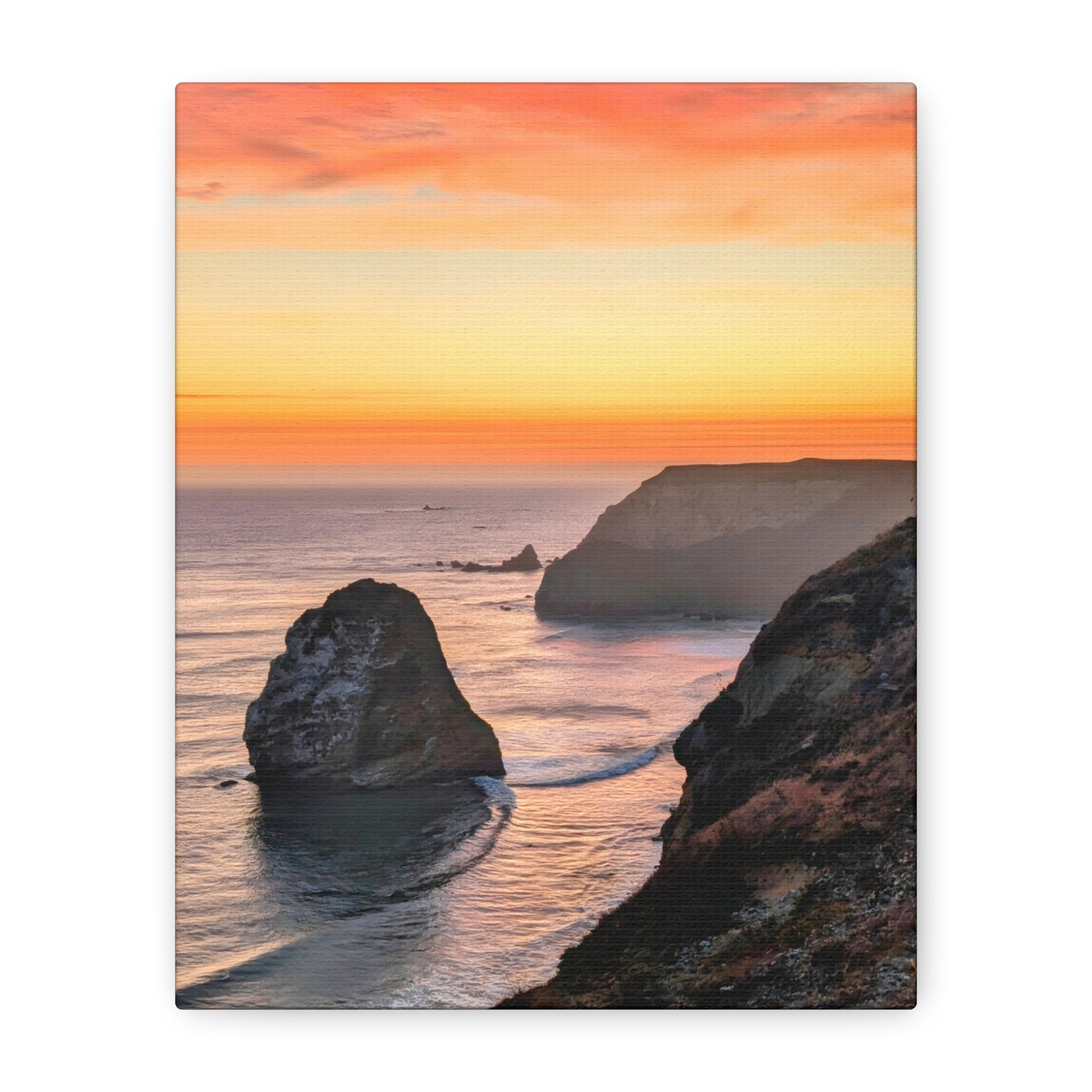Cape Blanco Afterglow - Vertical Canvas Print
